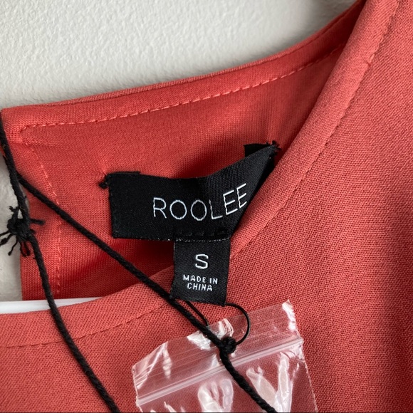 ROOLEE Taylor Jane Wrap Maxi Dark Salmon Rust NWT - Picture 6 of 11